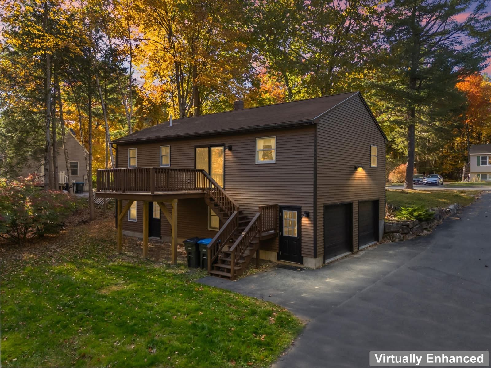 This single-level living with a practical layout offers more than meets the eye. Nestled on a tree-l